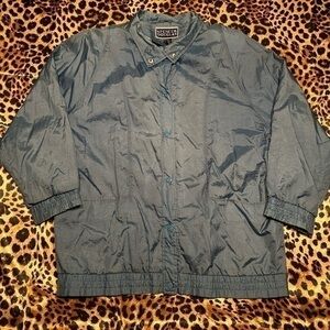 Vintage Blue Spencer Douglas Button-up Windbreaker Jacket
